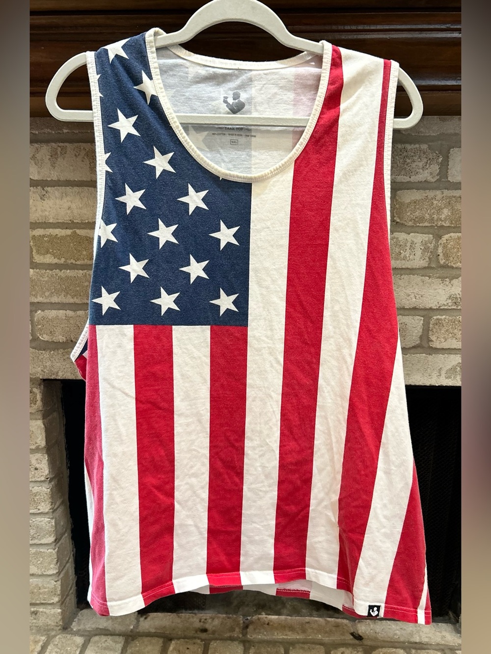 Men's American Flag Tank Top - Red, White & Blue